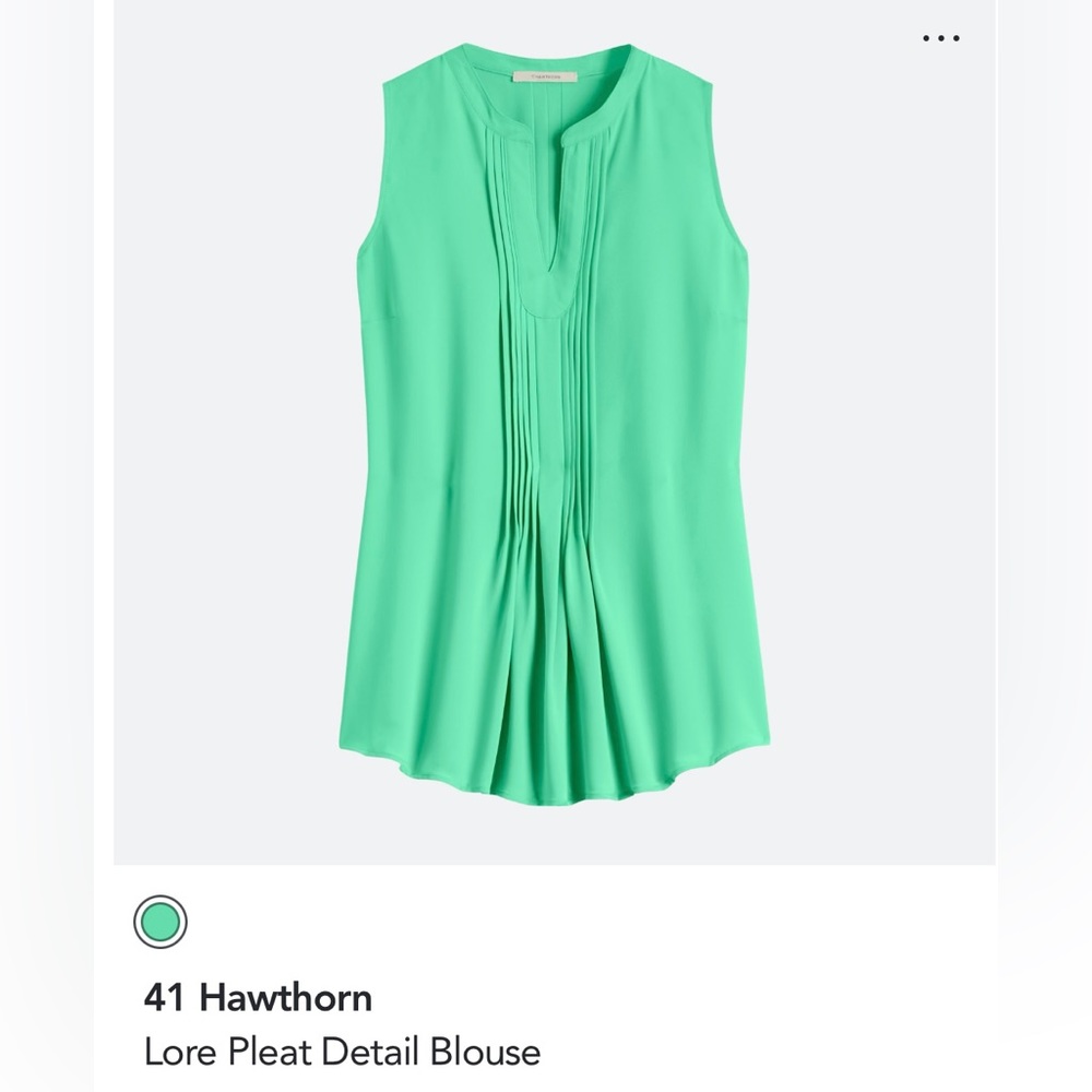 41 Hawthorn Lore Pleat Detail Blouse - XS
